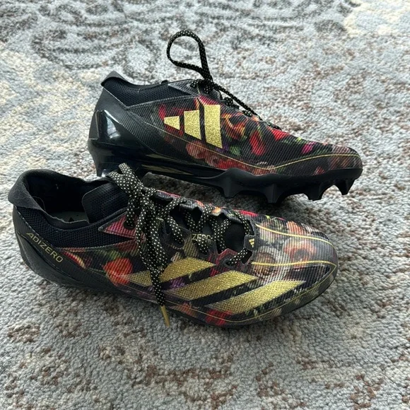 adidas Adizero Electric Speed Coronation Cleat Core Black Gold Metallic Men’s 8 adidas Men main image 2